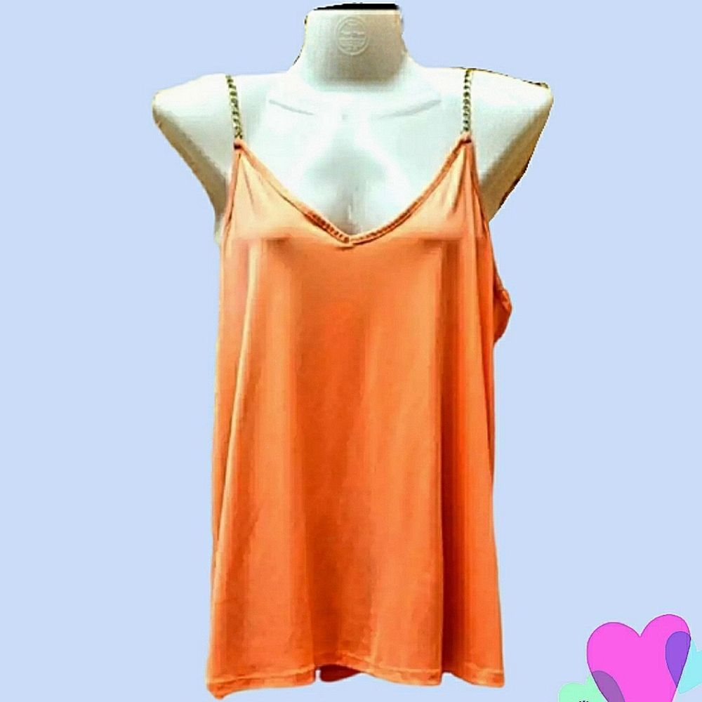 💟 NWOT Atmosphere Gold Strap Blouse Top